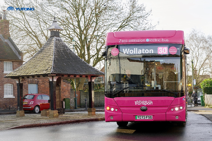Yutong E12 pure batter electric bus will be put into operation in Nottingham, the United Kingdom