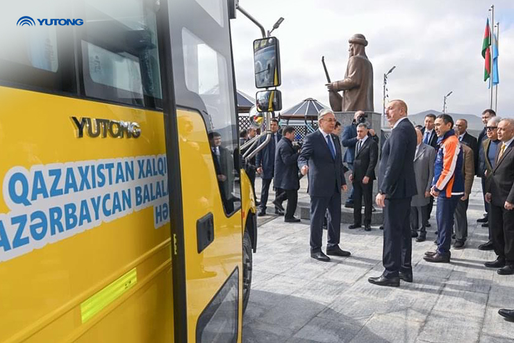Yutong school bus presented to Azerbaijan as a national gift