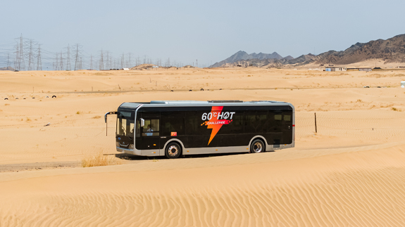 Yutong E11 Pro Suadi Arabia Extreme Heat Challenge