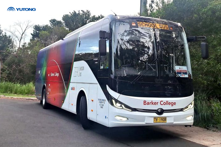 Barker College’s students benefit from CDC Charter’s first zero-emission-bus