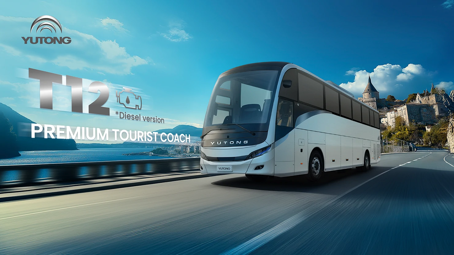 Yutong left-hand drive diesel coach T12 debuts:&nbsp;superior reliability for premium travel